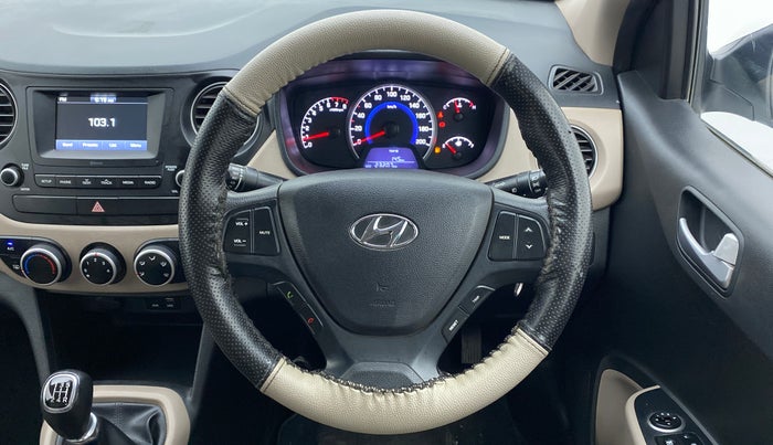 2017 Hyundai Grand i10 SPORTZ 1.2 KAPPA VTVT, Petrol, Manual, 23,431 km, Steering Wheel Close Up
