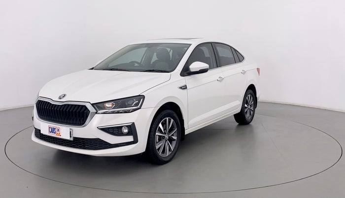 2022 Skoda SLAVIA STYLE 1.0 TSI AT, Petrol, Automatic, 6,135 km, Left Front Diagonal