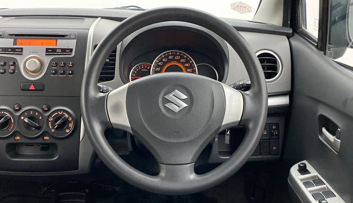 2010 Maruti Wagon R 1.0 VXI, Petrol, Manual, 42,000 km, Steering Wheel Close Up
