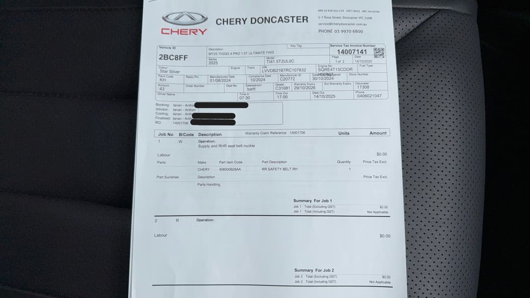 2024 Chery Tiggo 4 Pro Ultimate, Automatic, 30935 km, Service History