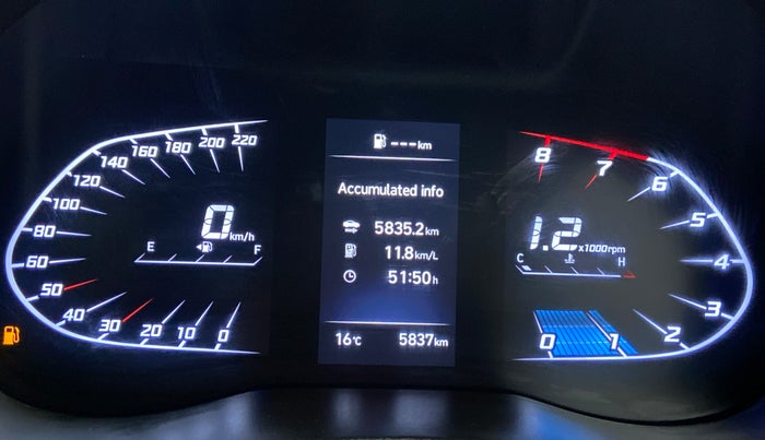 2021 Hyundai Verna SX 1.5 VTVT, Petrol, Manual, 5,817 km, Odometer Image