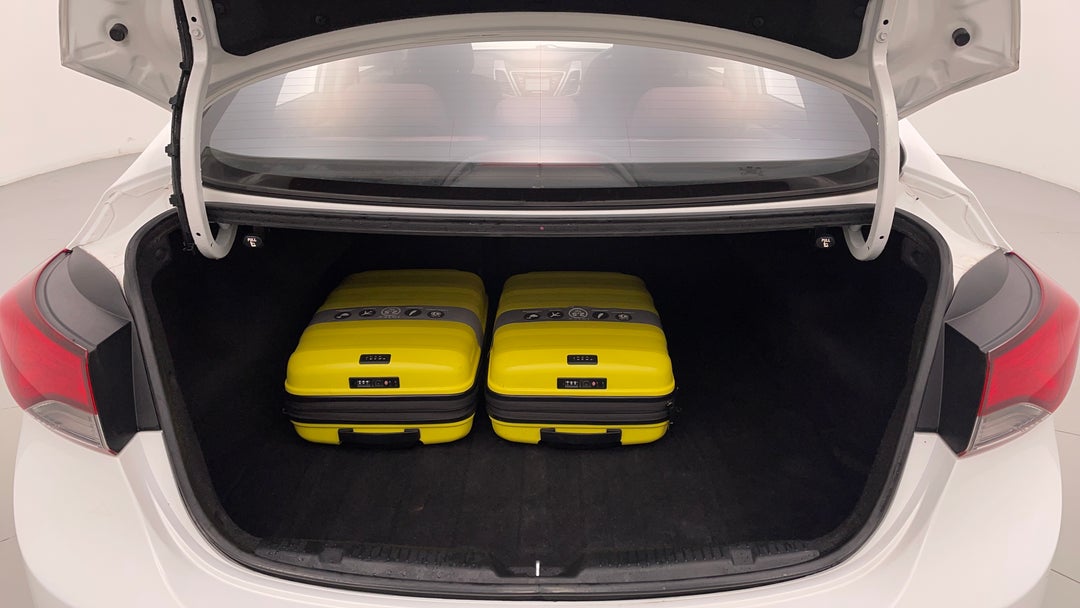 Boot Inside View with Luggage