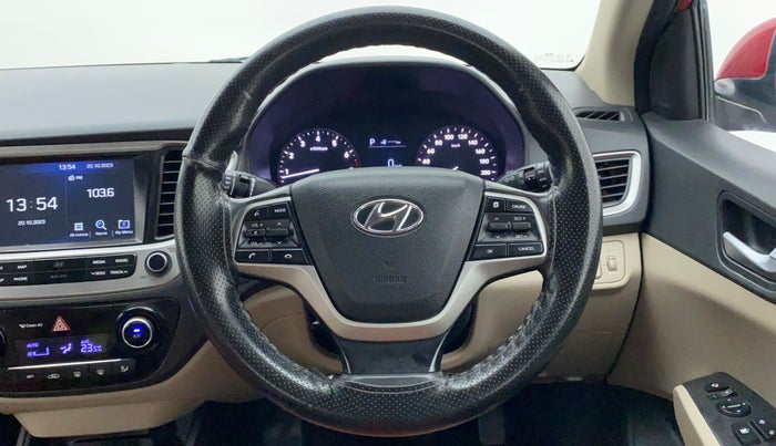 2019 Hyundai Verna 1.6 VTVT SX + AT, Petrol, Automatic, 36,740 km, Steering Wheel Close Up