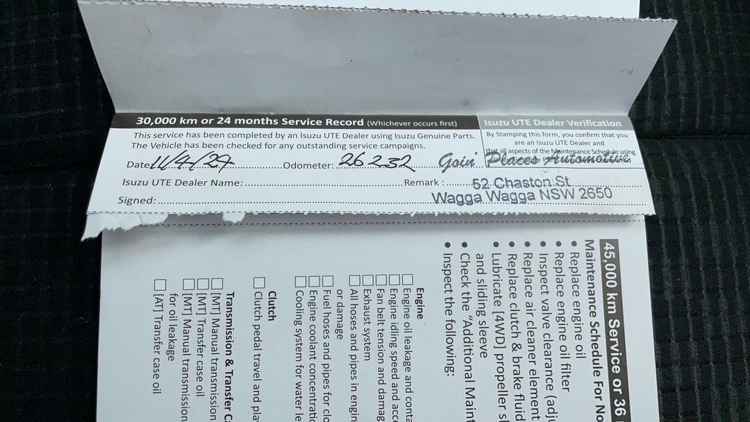 2019 Isuzu D-MAX Ls-u (4x4), Automatic, 26645 km, Service History