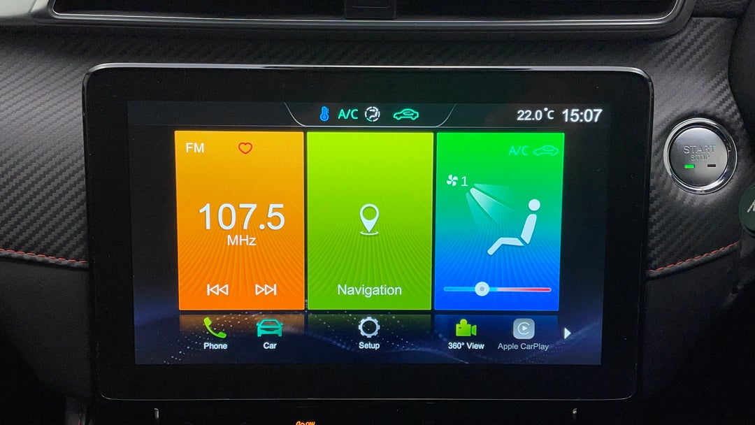 2020 MG Zst Excite, Automatic, 67843 km, Infotainment System