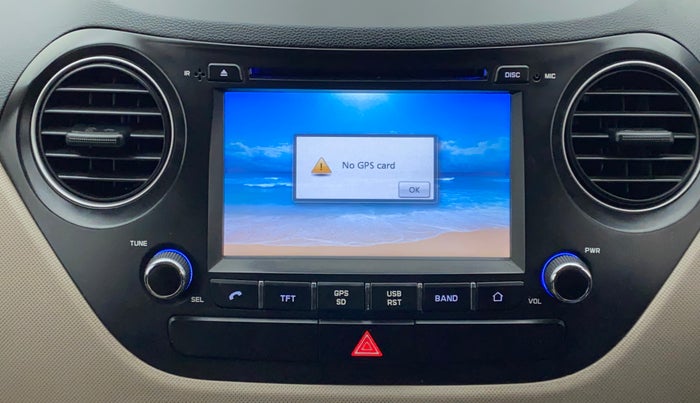 2016 Hyundai Grand i10 ASTA (O) 1.2 KAPPA VTVT, Petrol, Manual, 55,287 km, Infotainment system - GPS Card not working/missing