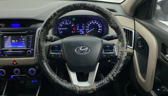 2017 Hyundai Creta E PLUS 1.6 PETROL, Petrol, Manual, 81,347 km, Steering Wheel Close Up