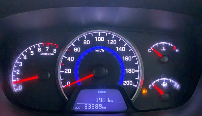 2017 Hyundai Grand i10 MAGNA 1.2 VTVT, CNG, Manual, 33,785 km, Odometer Image
