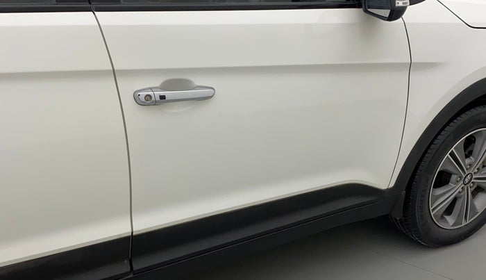2018 Hyundai Creta SX PLUS AT 1.6 PETROL, Petrol, Automatic, 1,15,742 km, Driver-side door - Slightly dented