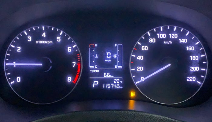 2018 Hyundai Creta SX PLUS AT 1.6 PETROL, Petrol, Automatic, 1,15,742 km, Odometer Image