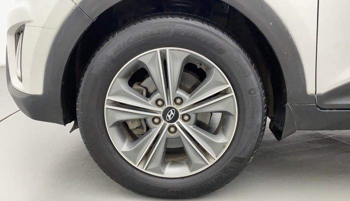 2018 Hyundai Creta SX PLUS AT 1.6 PETROL, Petrol, Automatic, 1,15,742 km, Left Front Wheel