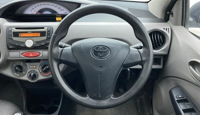 2011 Toyota Etios G, Petrol, Manual, 23,051 km, Steering Wheel Close Up