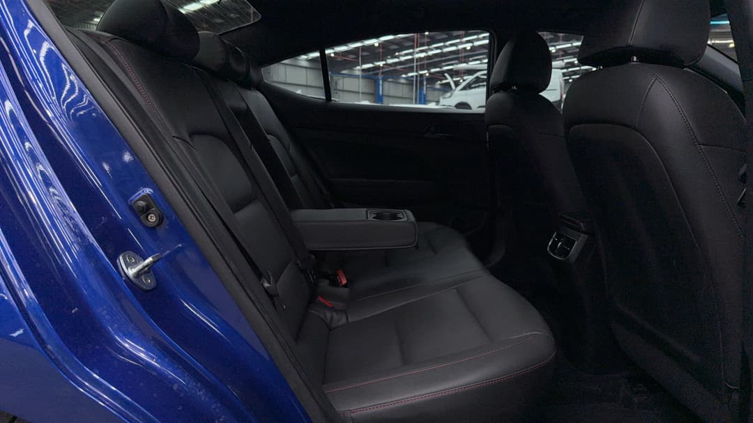 2019 Hyundai Elantra Sport Premium (black), Automatic, 93922 km, Right Side Rear Door Cabin View
