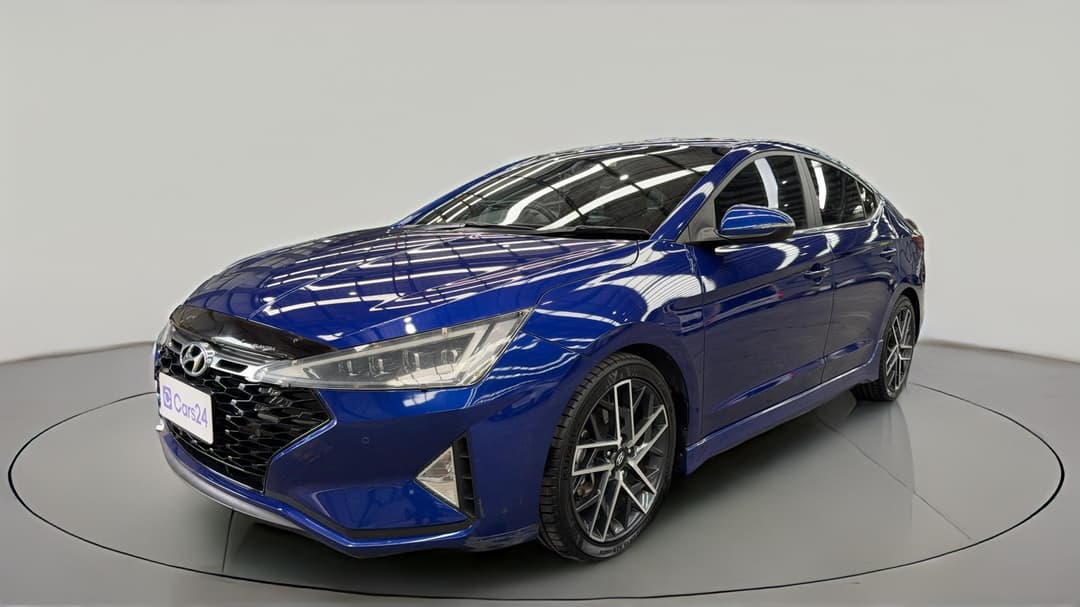 2019 Hyundai Elantra Sport Premium (black), Automatic, 93922 km, Left Front Diagonal (45- Degree) View