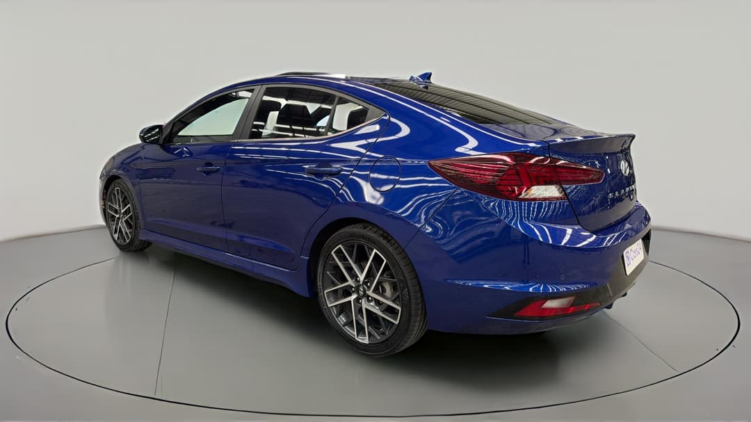 2019 Hyundai Elantra Sport Premium (black), Automatic, 93922 km, Left Back Diagonal (45- Degree) View