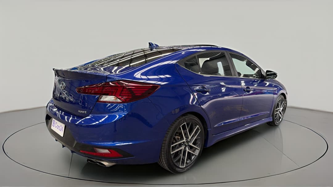 2019 Hyundai Elantra Sport Premium (black), Automatic, 93922 km, Right Back Diagonal (45- Degree) View