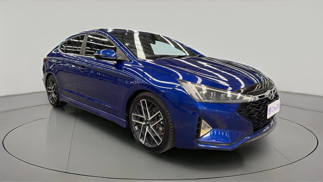 2019 Hyundai Elantra Sport Premium (black), Automatic, 93922 km, Right Front Diagonal (45- Degree) View