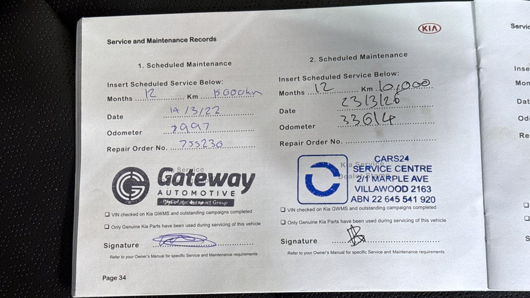 2020 Kia Picanto Gt-line (pe), Automatic, 33642 km, Service History