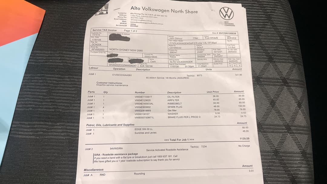 2021 Volkswagen Golf 110tsi R-line, Automatic, 20533 km, Service History