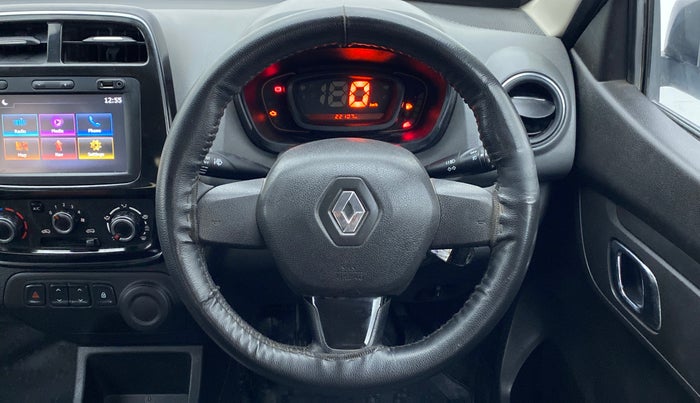 2018 Renault Kwid 1.0 RXT Opt, Petrol, Manual, 22,439 km, Steering Wheel Close Up