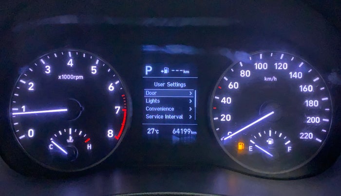 2017 Hyundai Verna 1.6 VTVT SX (O) AT, Petrol, Automatic, 64,198 km, Odometer Image