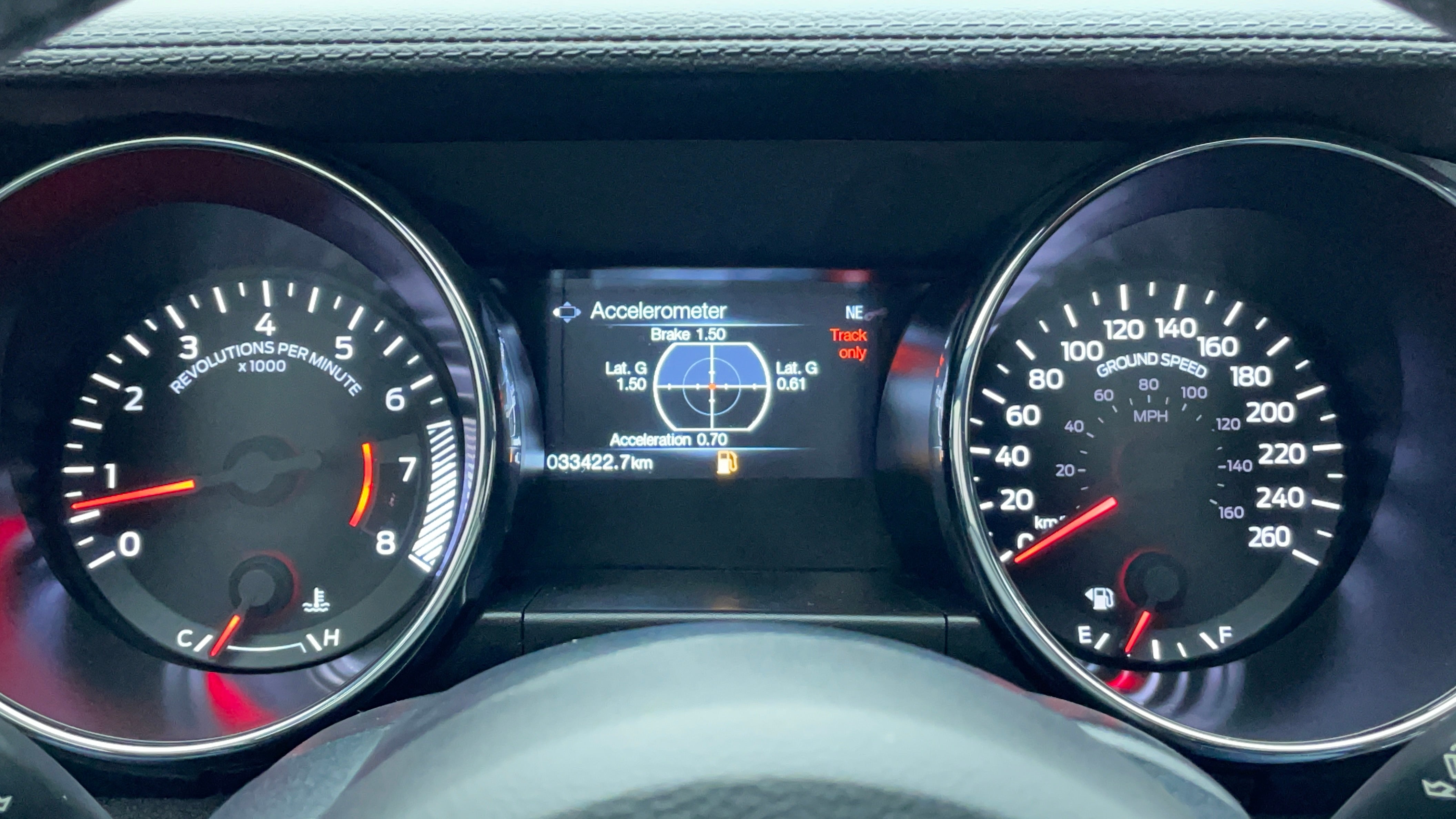 Ford Mustang-Odometer View