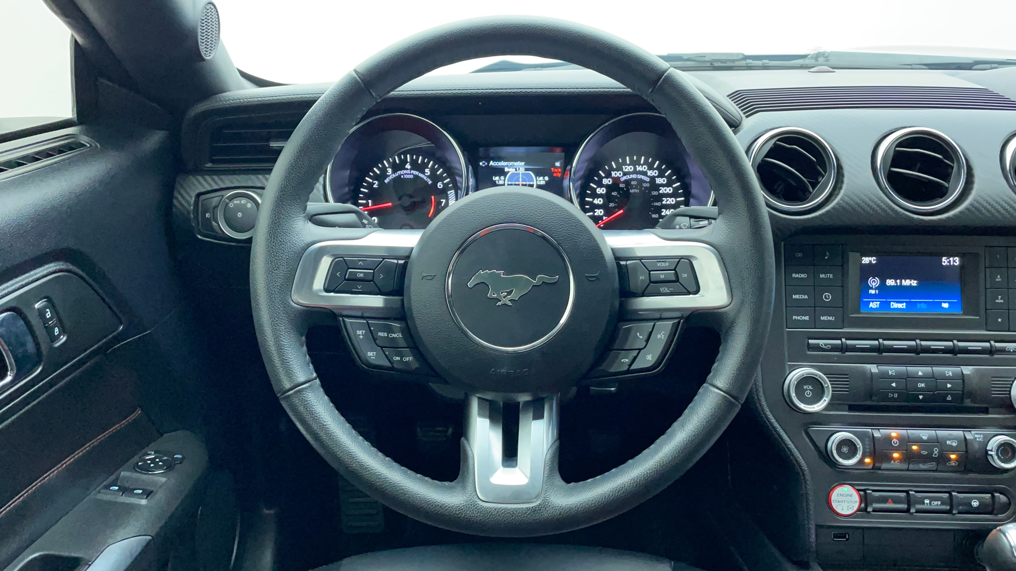 Ford Mustang-Steering Wheel Close-up
