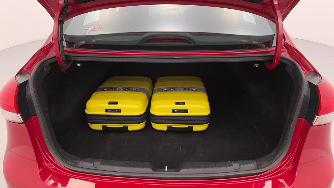 Boot Inside View with Luggage