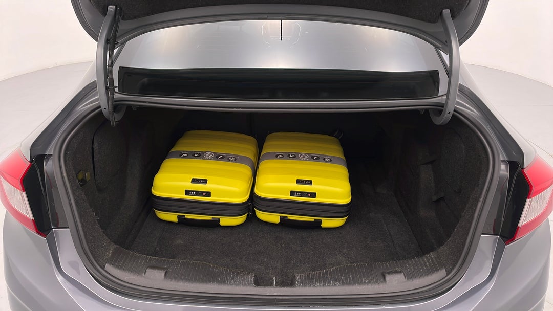 Boot Inside View with Luggage