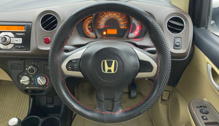 2012 Honda Brio V MT, Petrol, Manual, 79,896 km, Steering Wheel Close Up