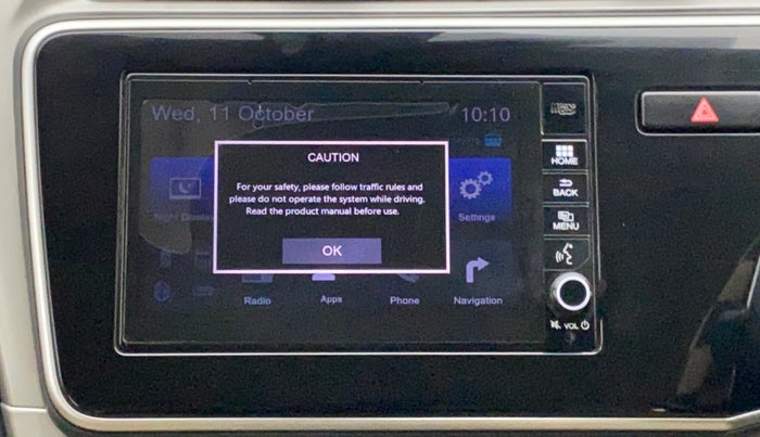 2017 Honda City 1.5L I-VTEC ZX CVT, Petrol, Automatic, 76,428 km, Infotainment system - Touch screen not working