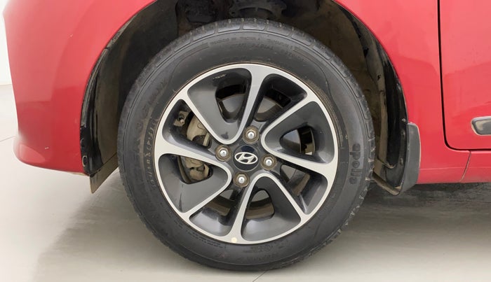 2018 Hyundai Grand i10 SPORTZ (O) AT 1.2 KAPPA VTVT, Petrol, Automatic, 21,242 km, Left Front Wheel