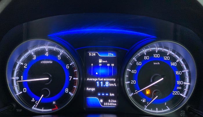 2019 Toyota Glanza V, Petrol, Manual, 35,540 km, Odometer Image