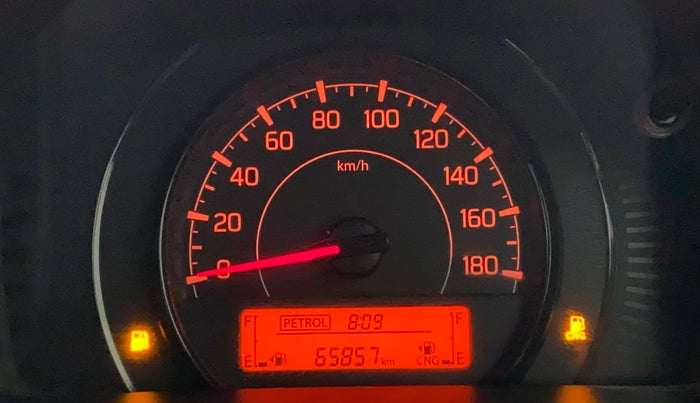 2019 Maruti New Wagon-R LXI CNG 1.0, CNG, Manual, 65,856 km, Odometer Image