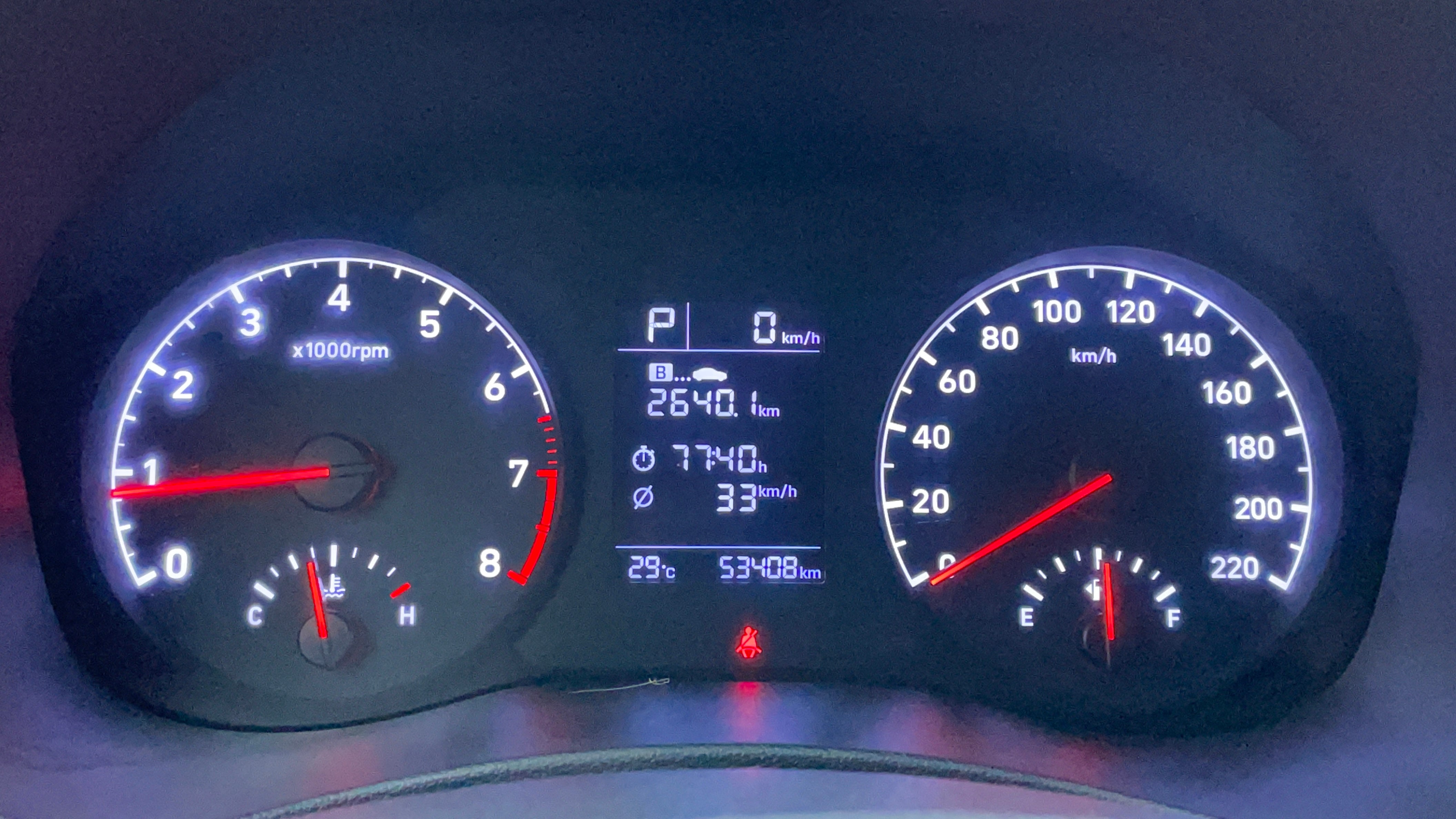 Hyundai Accent-Odometer View