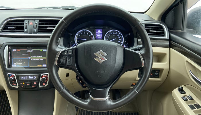 2015 Maruti Ciaz ZXI PLUS, Petrol, Manual, 28,446 km, Steering Wheel Close Up