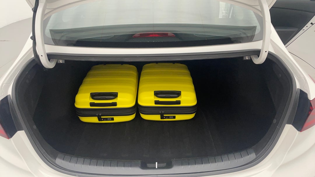 Boot Inside View with Luggage