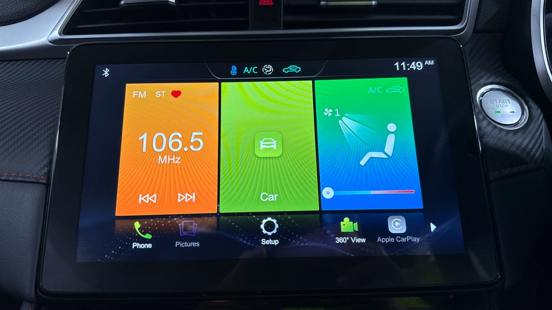 2022 MG Zst Core, Automatic, 62557 km, Infotainment System
