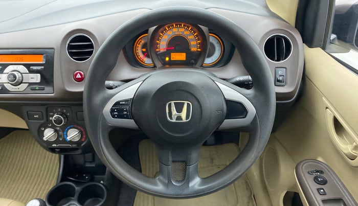 2012 Honda Brio S MT, Petrol, Manual, 40,503 km, Steering Wheel Close Up