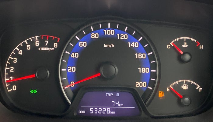 2014 Hyundai Xcent S 1.2, Petrol, Manual, 53,304 km, Odometer Image