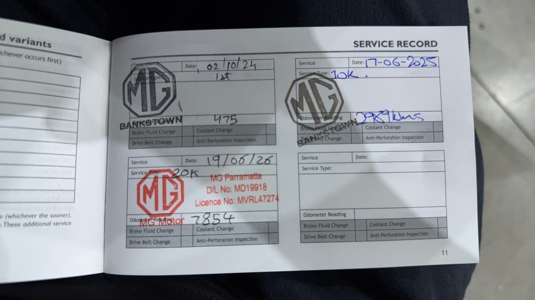 2024 MG Mg3 Auto Core, Automatic, 8610 km, Service History