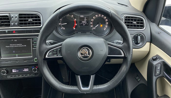 2019 Skoda Rapid AMBITION 1.6 MPI MT, Petrol, Manual, 42,303 km, Steering Wheel Close Up