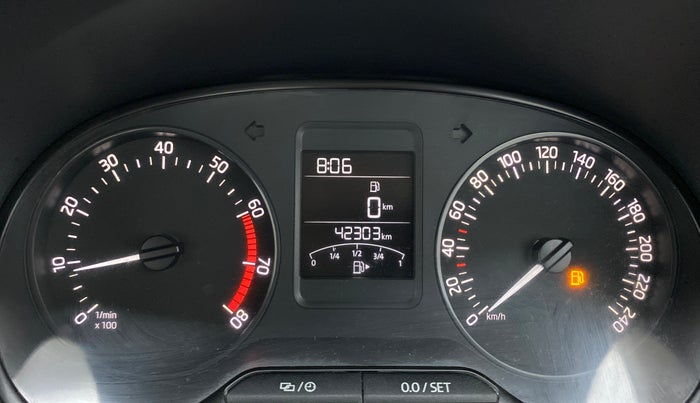 2019 Skoda Rapid AMBITION 1.6 MPI MT, Petrol, Manual, 42,303 km, Odometer Image