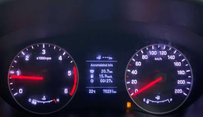 2018 Hyundai Elite i20 ASTA 1.4 CRDI (O), Diesel, Manual, 75,231 km, Odometer Image