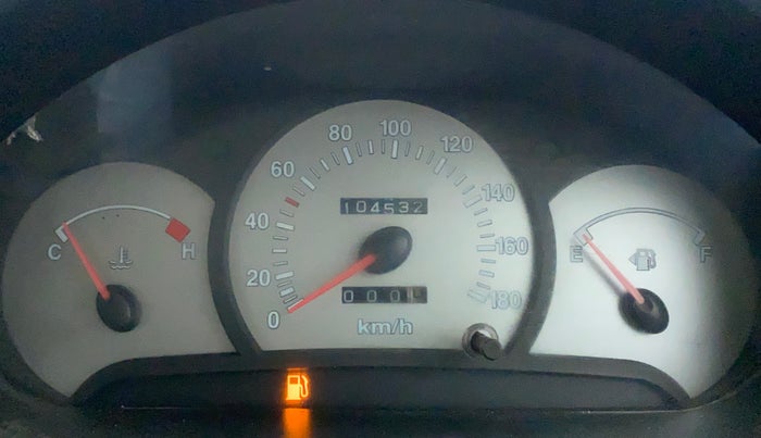 2012 Hyundai Santro Xing GL PLUS, Petrol, Manual, 1,04,532 km, Odometer Image