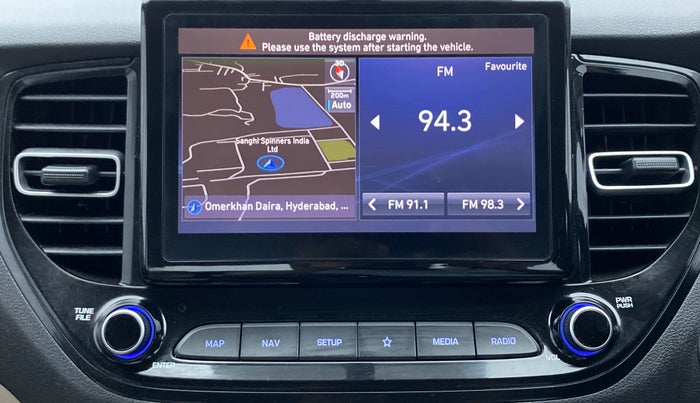 2021 Hyundai Verna SX(O) PETROL AT, Petrol, Automatic, 8,216 km, Infotainment System
