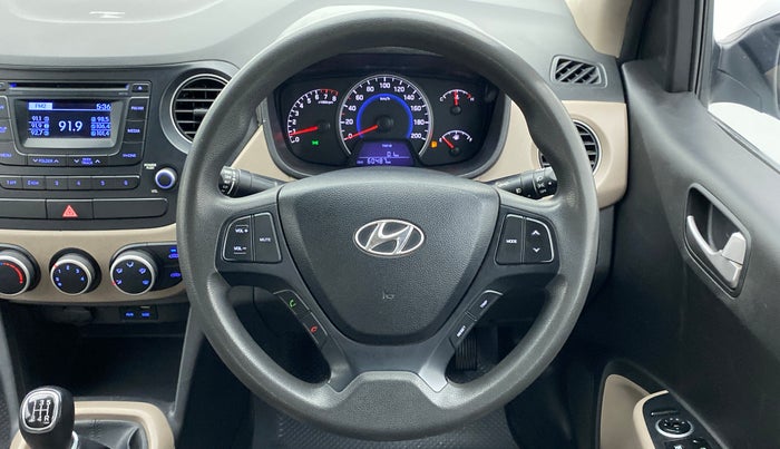 2016 Hyundai Grand i10 SPORTZ 1.2 KAPPA VTVT, Petrol, Manual, 60,535 km, Steering Wheel Close Up