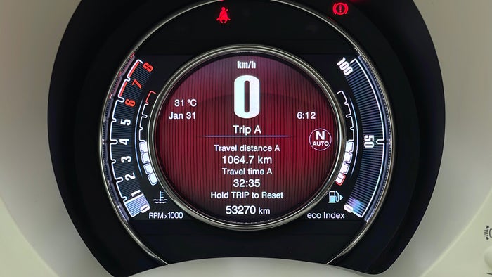 FIAT 500-Odometer View