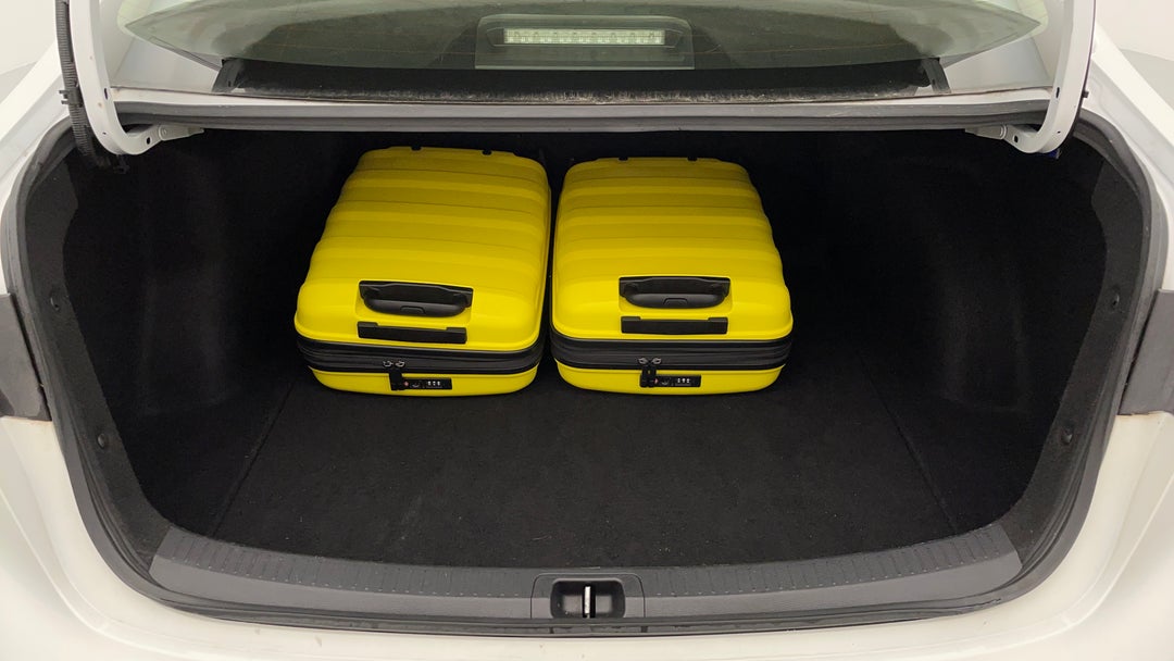 Boot Inside View with Luggage