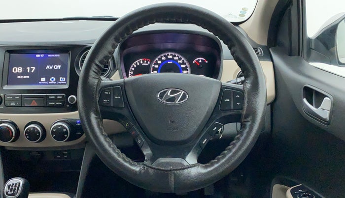2018 Hyundai Grand i10 SPORTZ 1.2 KAPPA VTVT, Petrol, Manual, 17,511 km, Steering Wheel Close Up